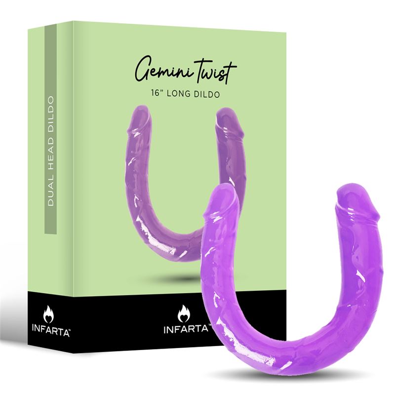 DOUBLE DILDO GEMINITWIST Infarta Toys Juguetes Vulva Sex Shop